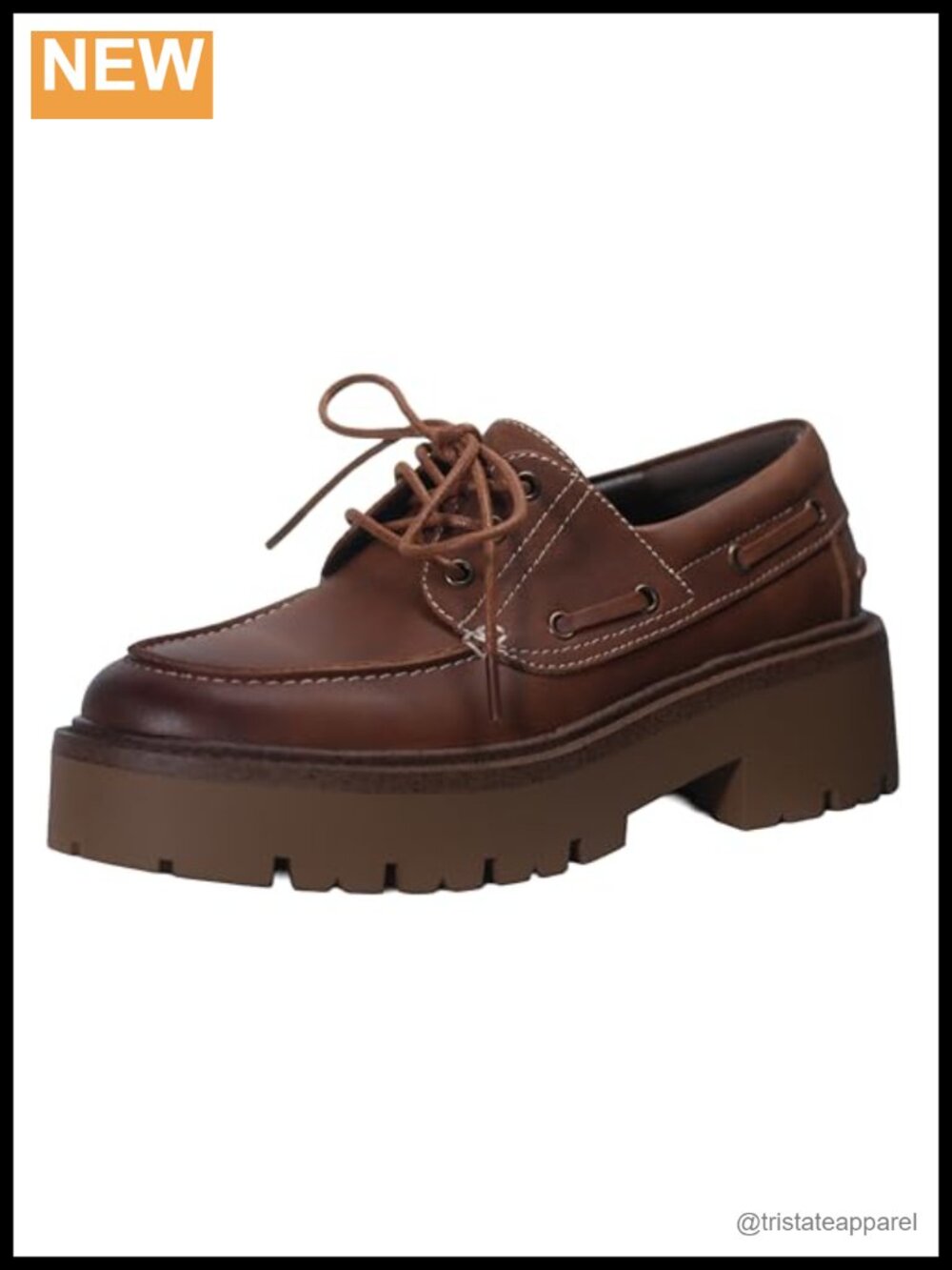 Women's Oxford Shoes Lace-Up Low Platform Non-Slip Sole Polyurethane Loafers